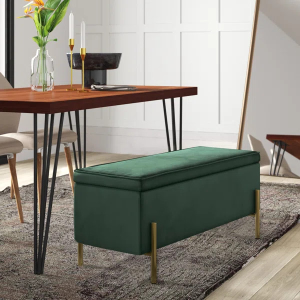 Schmucker Upholstered Flip Top Storage Bench | Wayfair North America