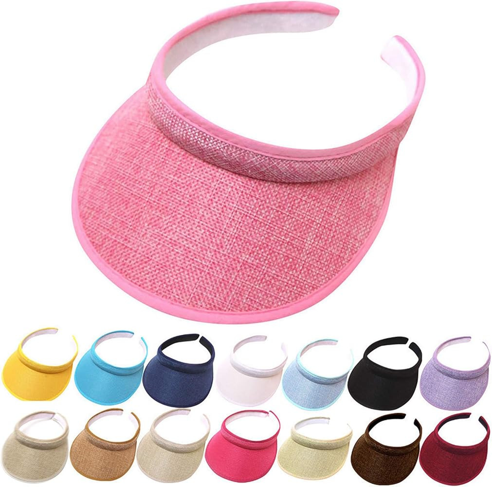 Summer Wide Brim Sun Hats Womens Visors Hats Sun UV Protection SPF 50+ Outdoor Traveling Beach Fi... | Amazon (US)