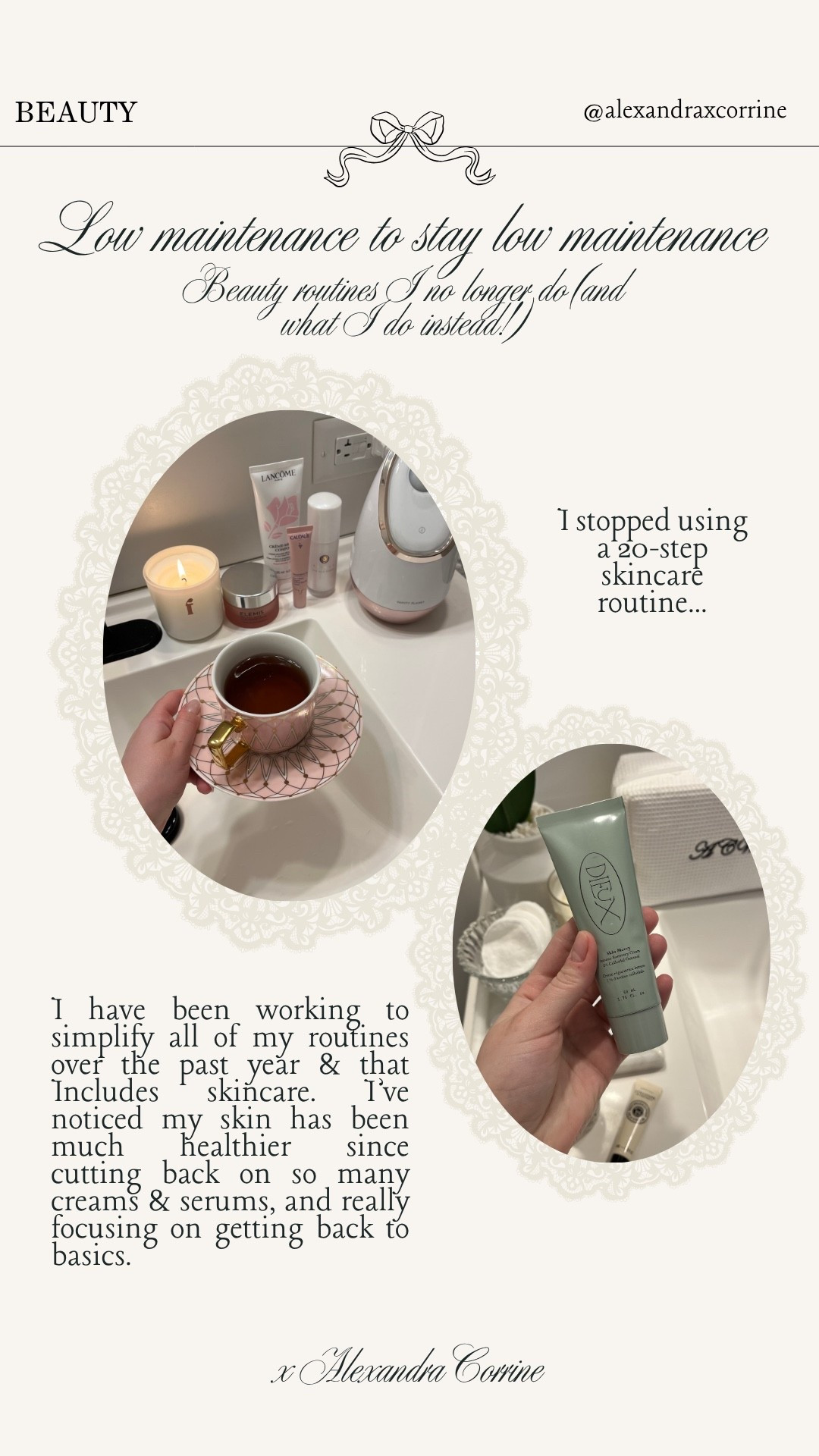 Beauty routines I no longer do to be lower maintenance (& what I do instead) 🛁🫧 

Beauty, self care, low maintenance beauty routine, natural beauty, natural chic nails, natural hair, nail care, hair care, makeup, skincare

#LTKBeauty #LTKselfcare