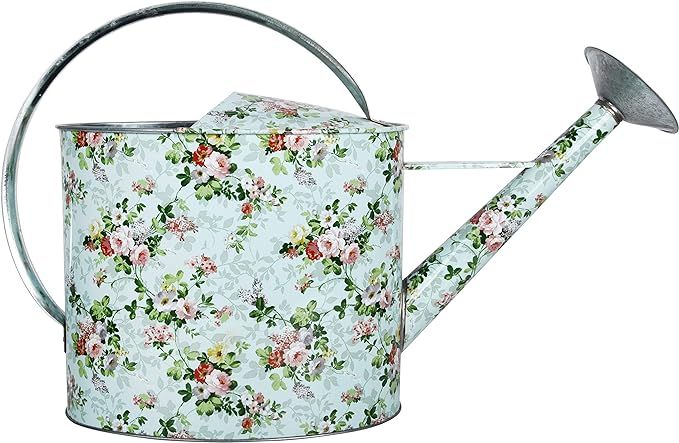 Esschert Design RD44 Rose Print Watering Can-Large, Multicolor | Amazon (US)