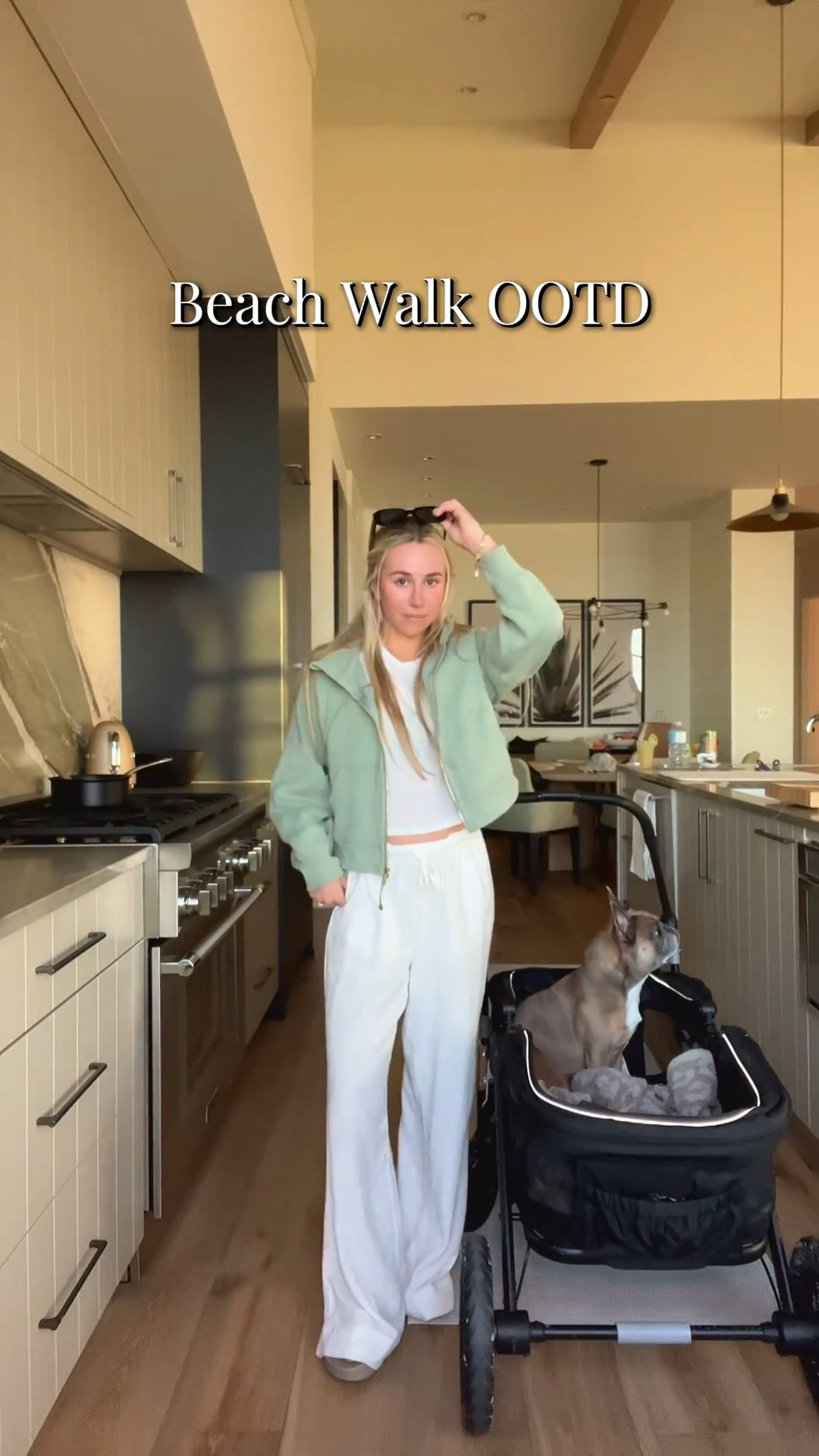 Cozy, comfy, and beach-walk approved ☁️
Neutral layers, easy textures, and my Barefoot Dreams blanket keeping Pebbles & BammBamm cozy too 🐾 
•
•
•
beach walk outfit
casual coastal outfit inspo
neutral loungewear outfit
revolve linen pants
white alo tee outfit
lululemon scuba hoodie outfit
lululemon sports bra black
oofos slides tan
Amazon sunglasses black
dog stroller target
barefoot dreams blanket
cozy fall outfit ideas
casual beach day style
neutral travel outfit
LTK fall fashion
weekend outfit inspo
minimal neutral outfit ideas
dog mom lifestyle
athleisure fall outfit
charlotte creator style
elevated casual outfit
comfy outfit for errands
LTK outfit inspiration
laid back outfit ideas
coastal casual fall style

#LTKPets #LTKFindsUnder50 #LTKootd