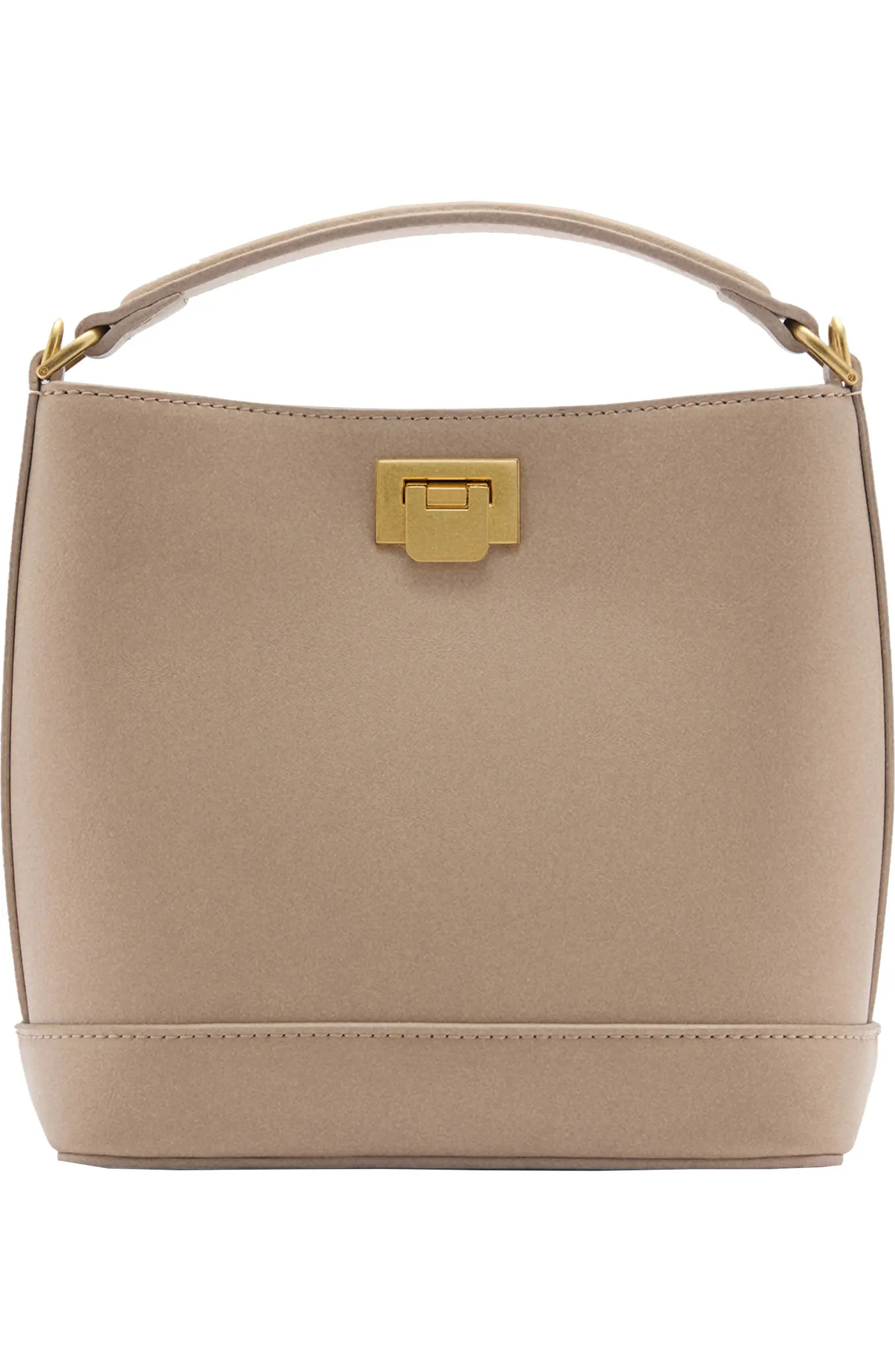 Mini Faux Leather Shopper Bag | Nordstrom