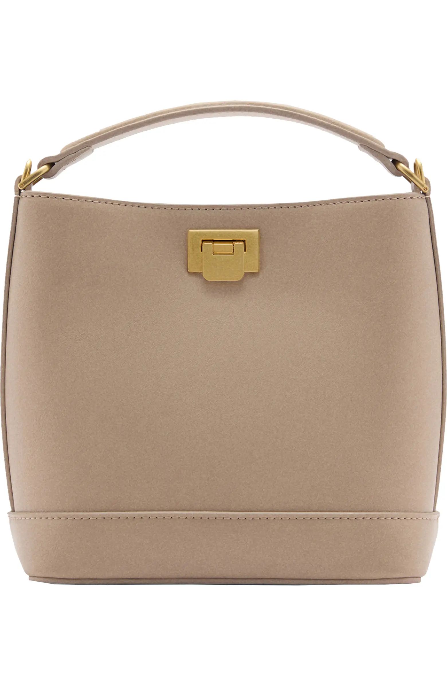 MANGO Mini Faux Leather Shopper Bag | Nordstrom | Nordstrom