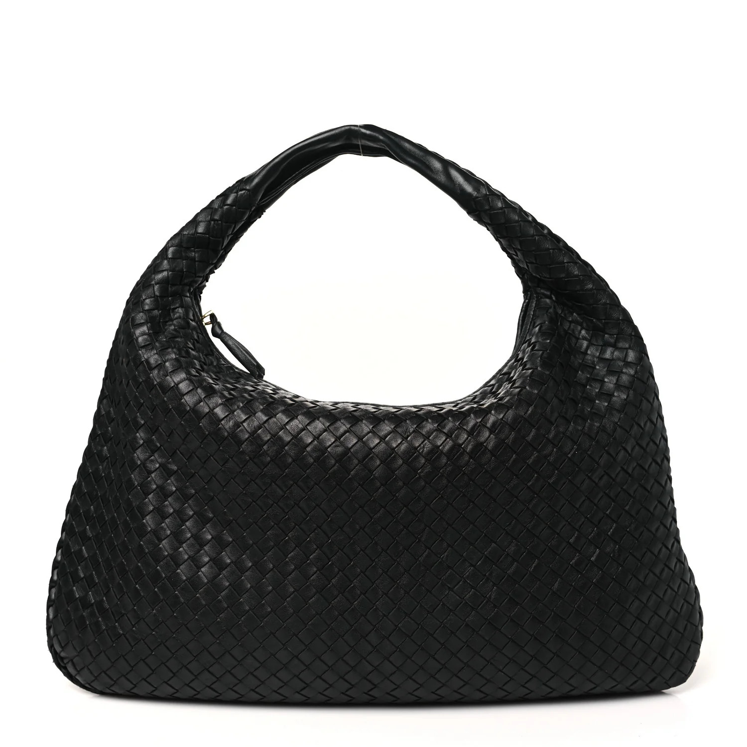 Bottega Veneta Nappa Intrecciato Large Veneta Hobo Black 1675675 | FASHIONPHILE (US)