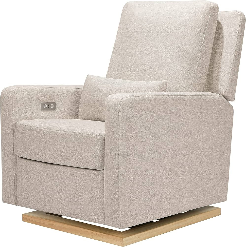 Babyletto Sigi Electronic Power Recliner & Glider with USB Port in Performance Cream Eco-Weave wi... | Amazon (US)