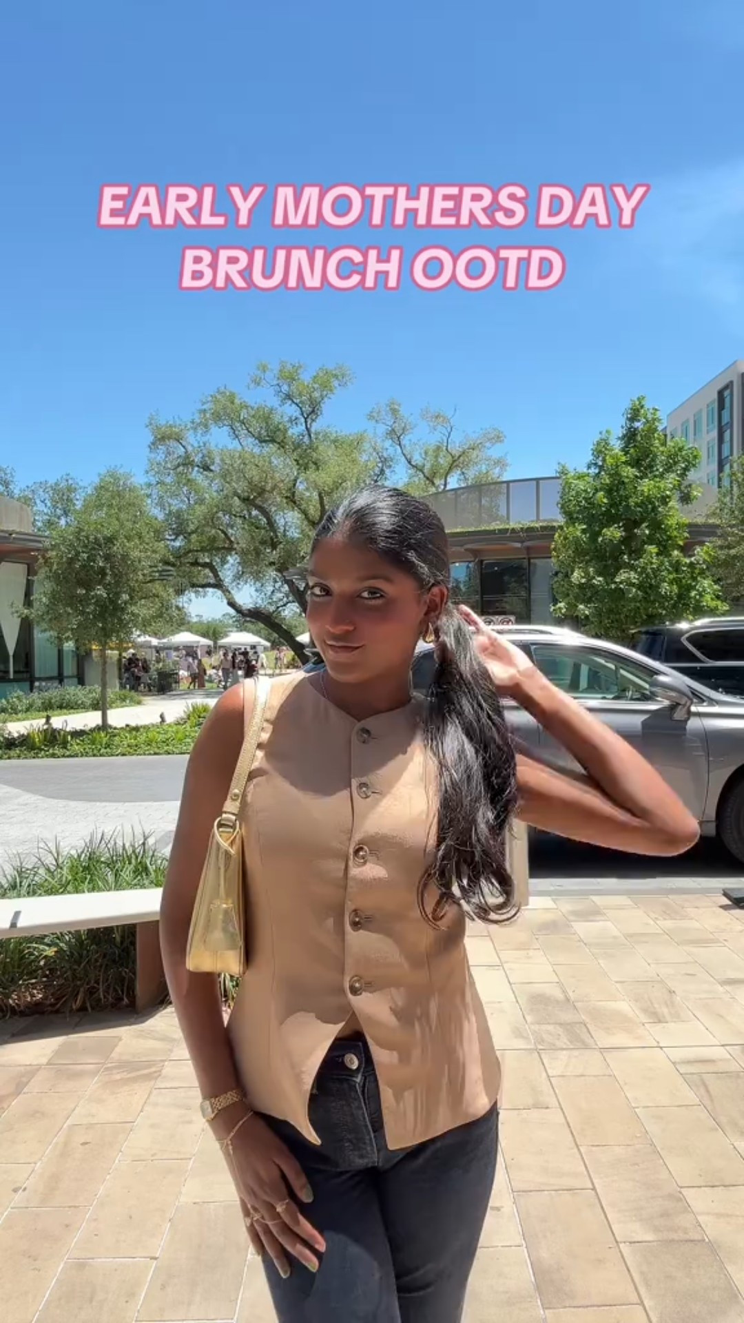 Mother’s Day Brunch Outfit 🩷 
This Mother’s Day we decided to celebrate early and attend brunch at Annabelle’s in downtown Houston. It was a great experience. I wore this vest top paid with jeans for a casual but elevated look. #brunchootd #springootd 

#LTKFindsUnder100 #LTKSeasonal #LTKStyleTip