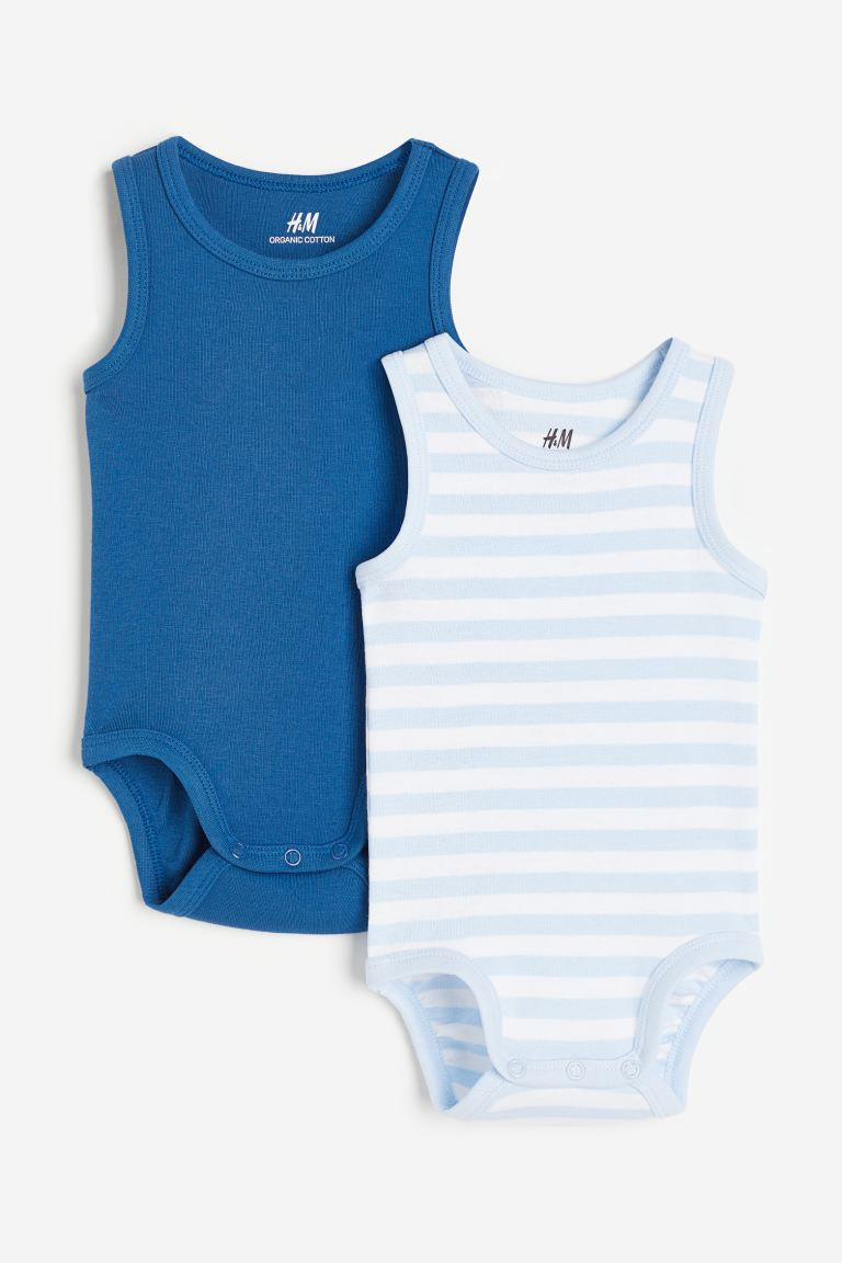 2-pack Sleeveless Cotton Bodysuits | H&M (US + CA)