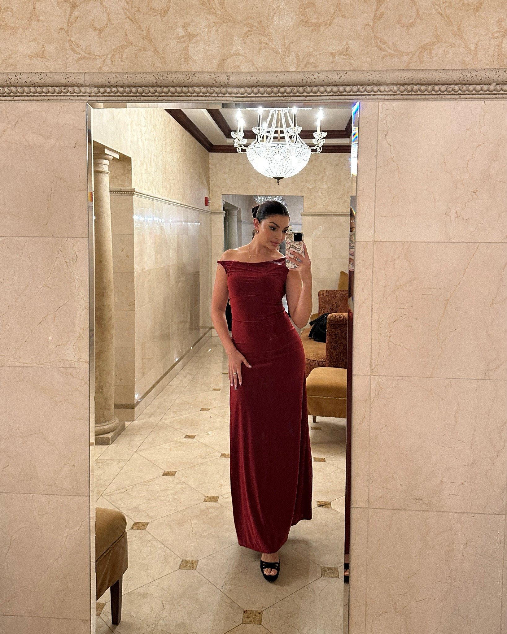 I picked up this dress for a wedding I attended over the weekend, and it was perfect! Elegant with a side slit, a tie-back that cinches the waist beautifully, and so comfortable and lightweight! ❤️ 
Size: S

#LTKFindsUnder100 #LTKWedding #LTKStyleTip