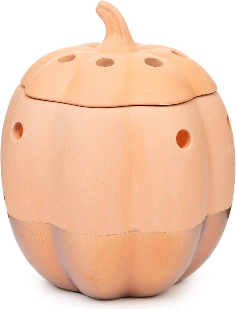 Scentsationals Copper Pumpkin Wax Melt Warmer for Scented Wax – Fall-Themed Ceramic Electric Ca... | Amazon (US)