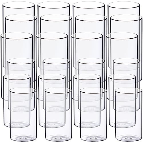 WDHODEC Hurricane Candle Holders 24 PCS, 6" 8" Clear Glass Bud Vases, Cylinder Vase, Pillar Floating Candle Holders for Wedding Birthday Party Centerpiece | Amazon (US)