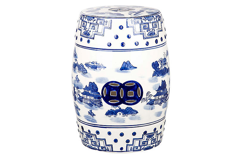 Gateless Garden Stool - Blue | One Kings Lane