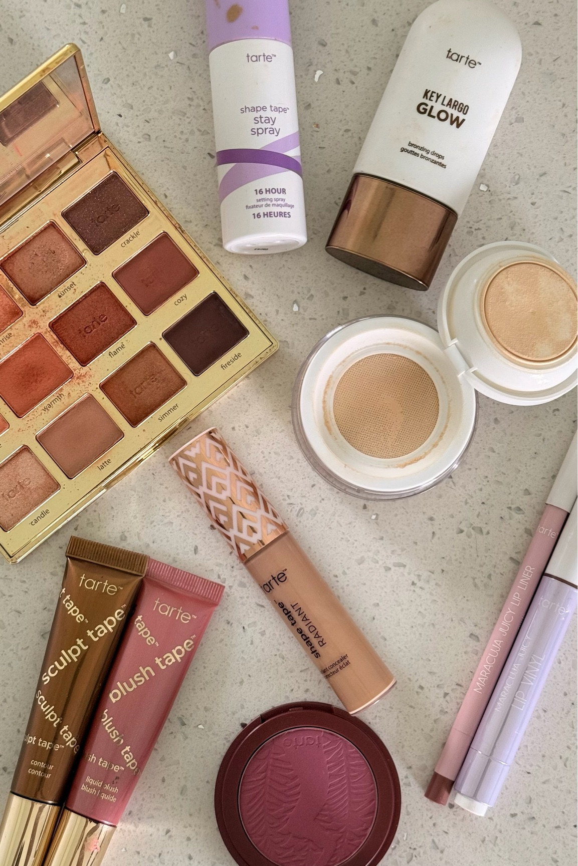 Use code NENA40 to save 40% off my Tarte favorites! @tartecosmetics #tartepartner💄 Shades below 👇🏽


Sculpt Tape- Medium Cool Bronze 
Blush Tape- Berry
Powder blush- Honeysuckle 
Concealer- 34S 
Lip Liner- Nude 
Lip Gloss- Shimmering Daisy 
Powder- Yellow 
Bronzing Drops- Bronze Glow
Eyeshadow Palette- Latte & Warmth in the crease, Cozy in outer corner, Fireside as eyeliner and Candle in the inner corner  

#LTKBeauty #LTKSaleAlert #LTKFindsUnder50