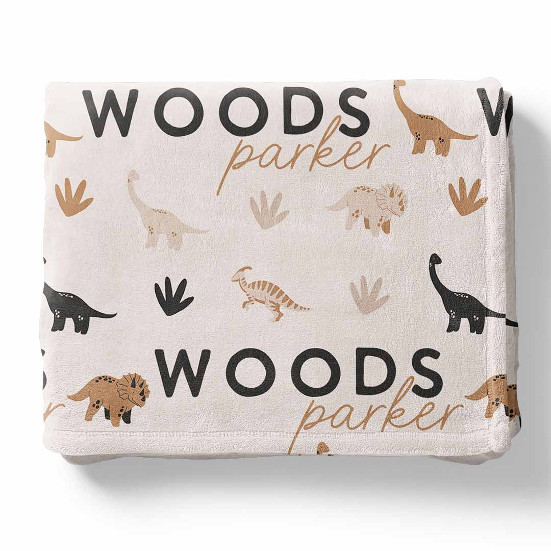 Dino Days Personalized Kids Blanket | Caden Lane