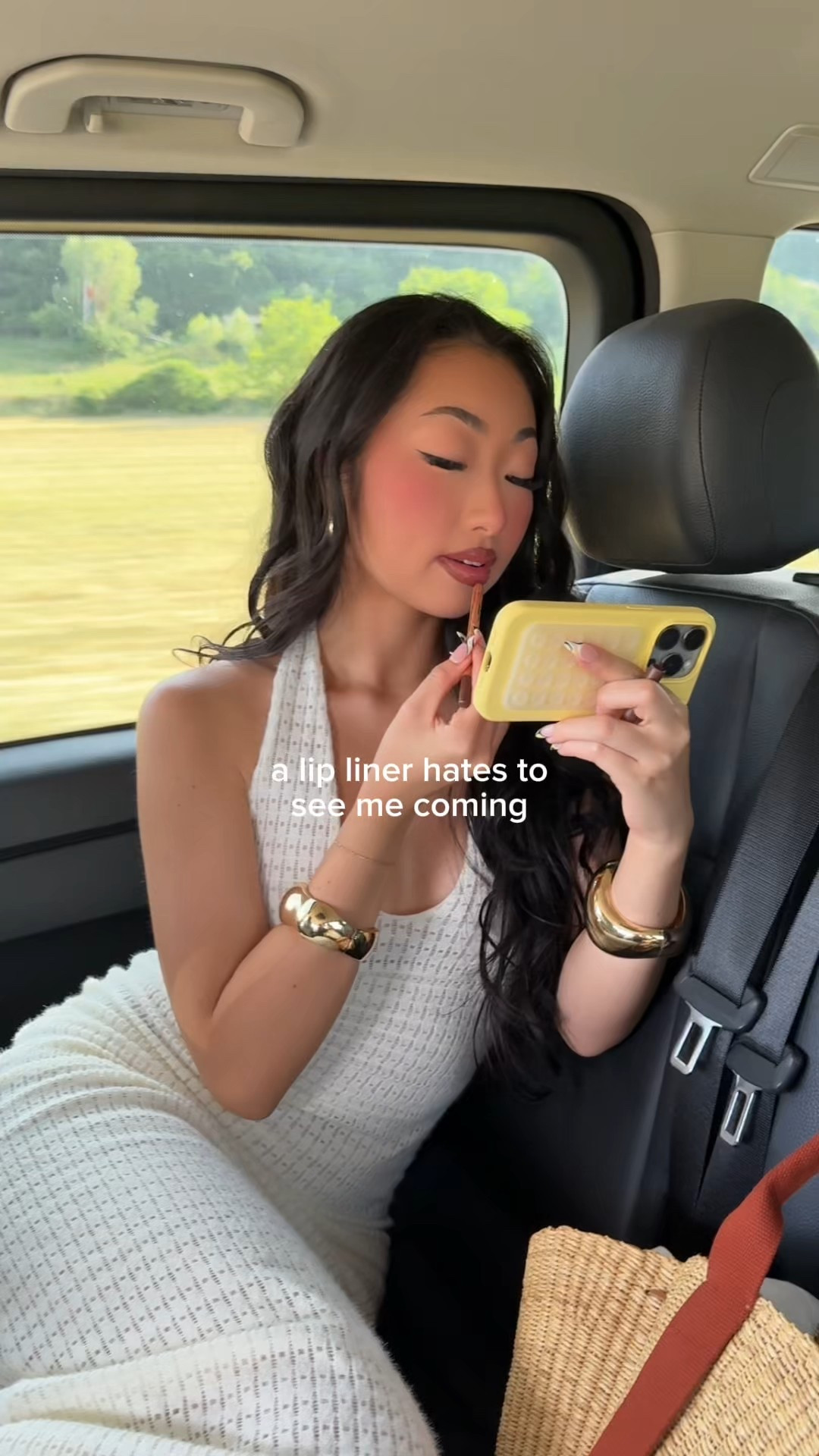 POV I reapply my lip liner every 10 minutes anywhere I go