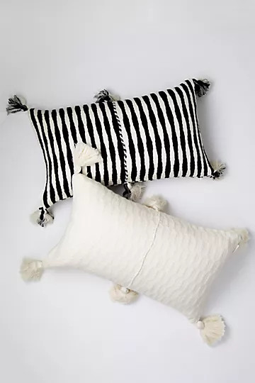 Archive New York Black and White Antigua Pillow | Anthropologie (US)