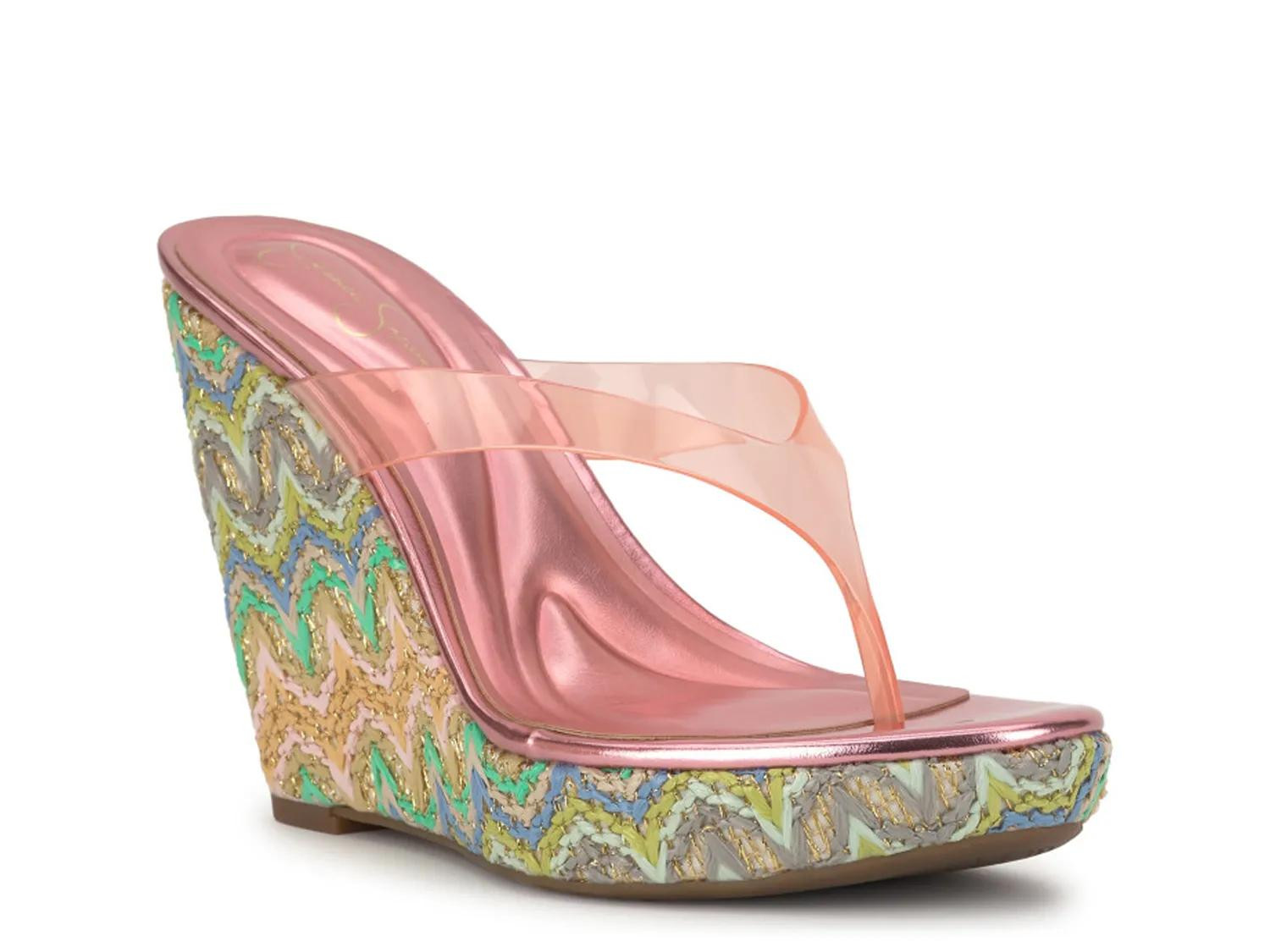 Jessica Simpson Jyseta Wedge Sandal | Women's | Cameo Blush Pink | Size 10 | Sandals | DSW