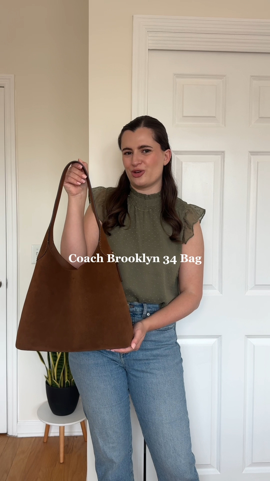 I bought a bag I’ve been dreaming about for months! This is the Coach Brooklyn 34 Bag in the large size in suede (warm brown with brass hardware) it’s so pretty and fits my 13” MacBook Pro laptop  

#LTKootd