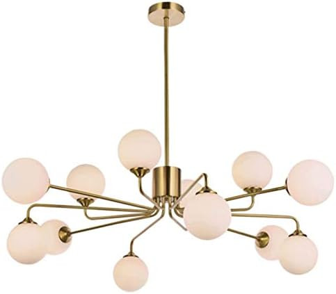HLL Pcs Lights Chandelier Firework Led Pendant Light Iron Crystal Ceiling Light Fixtures Natural ... | Amazon (US)