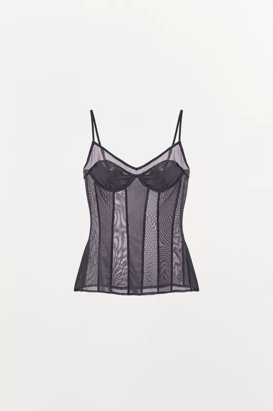 TÜLLTOP IM LINGERIE-STIL | Zara DE