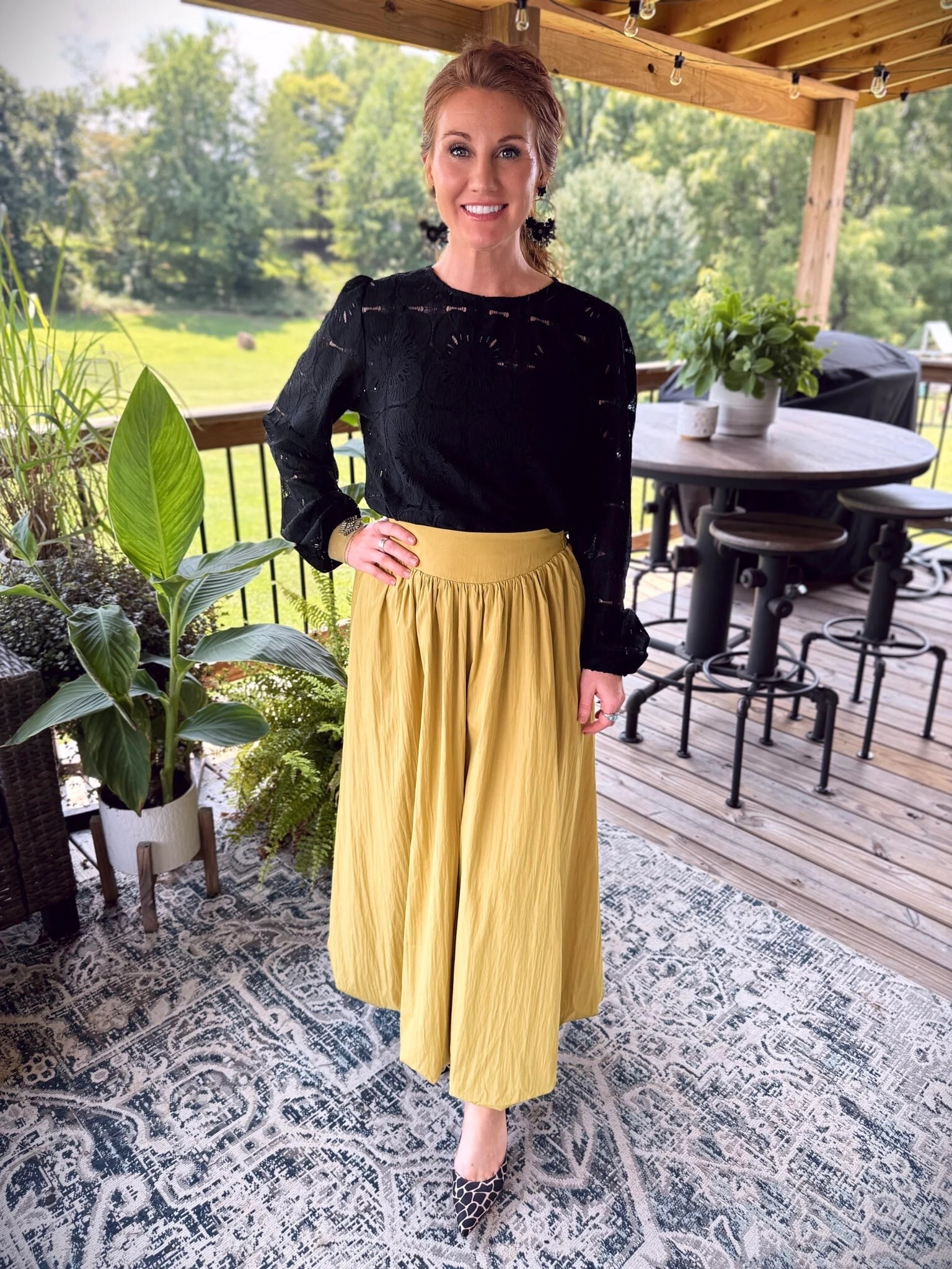 If you’re wanting versatile pieces that can take you from day to night wear, this bubble hem maxi skirt is a must. I shared a previous day time look with Stephanie styling this skirt, but here she has it paired with a black lace top and leopard heels. 

#LTKStyleTip #LTKPetite #LTKParties