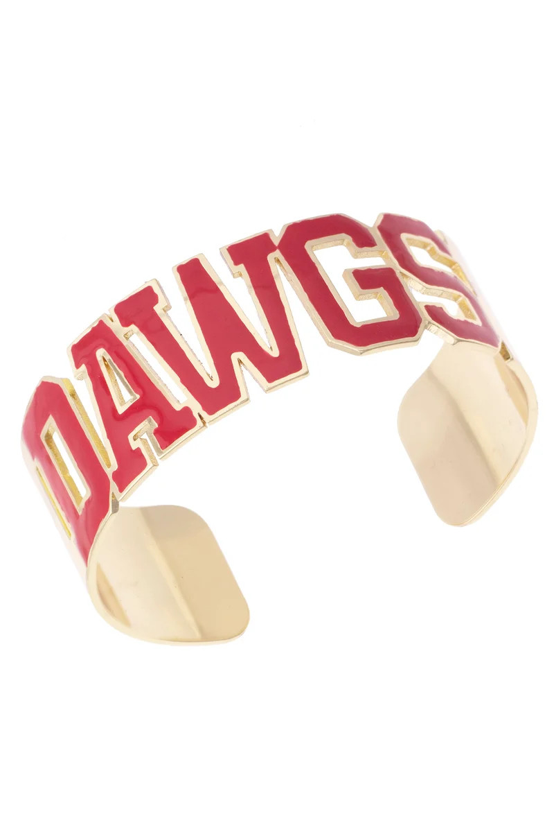 Georgia Bulldogs Varsity Outline Cuff | CANVAS