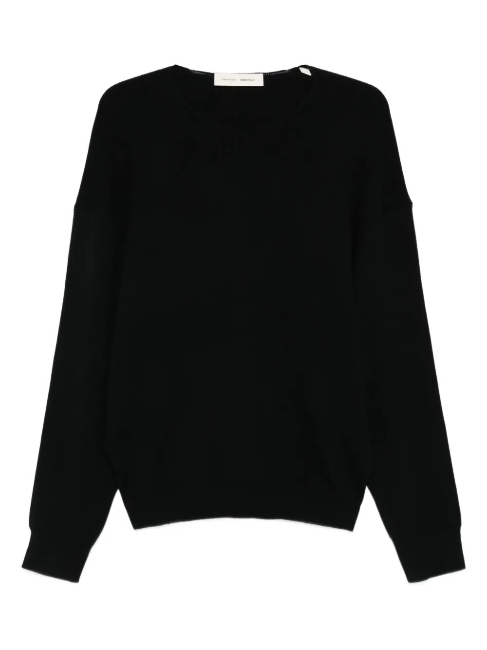 FEAR OF GOD ESSENTIALS round-neck Sweater | Black | FARFETCH | Farfetch Global