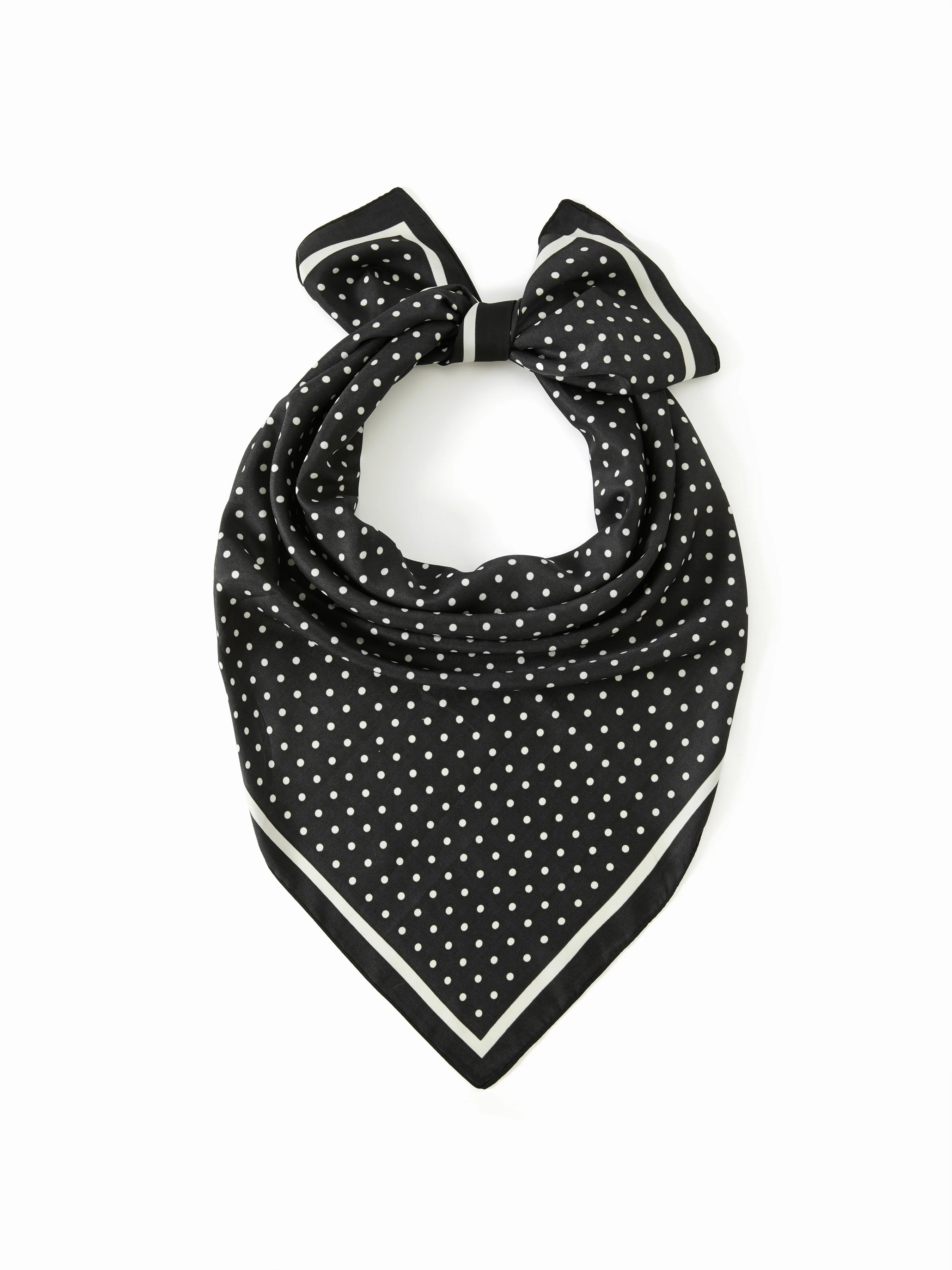 POLKA DOT SQUARE HEADSCARF | Cider