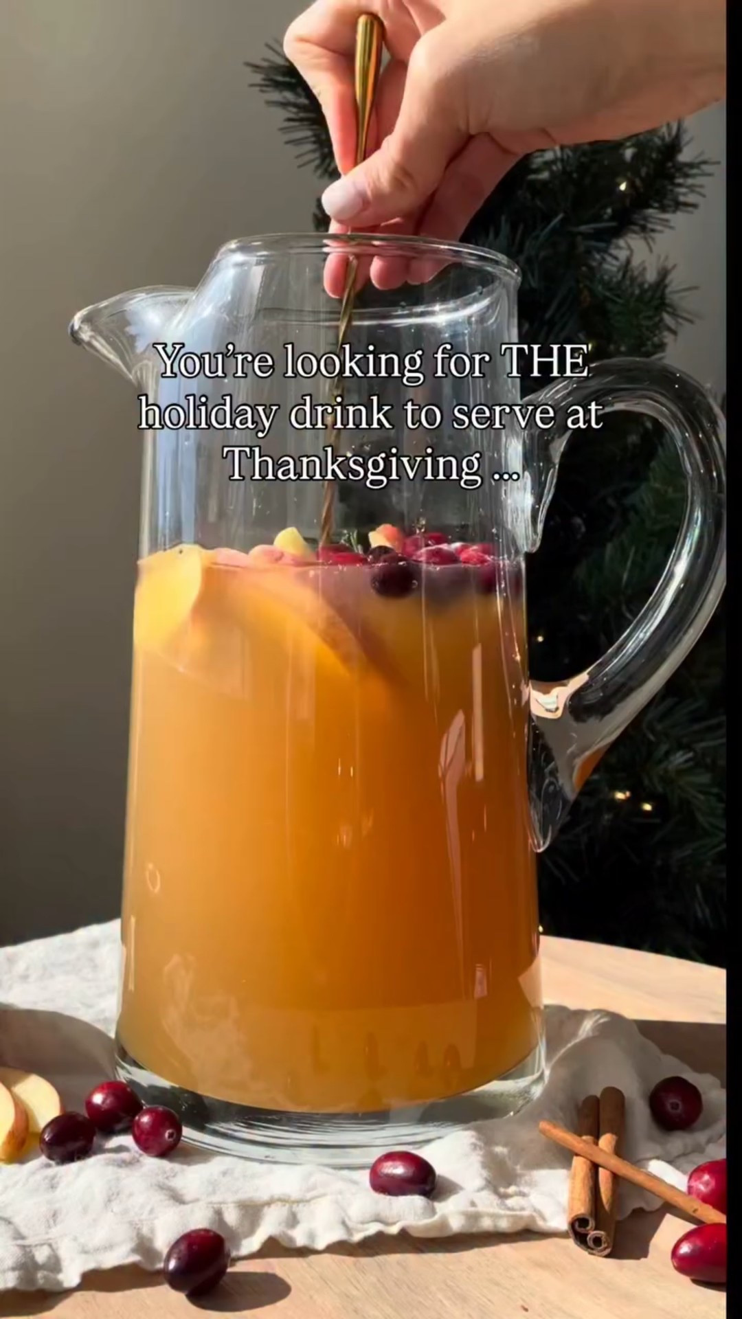 Thanksgiving, friendsgiving, all the holiday givings! And it’s giving DELICIOUS! ✨

I say this every year (and it still holds true) If theres one mocktail recipe you make of mine, THIS IS IT! 



This is hands down my favorite drink for the holidays and it never disappoints. It’s super easy to throw together and your guests will be so impressed. It’s stunning to look at and tastes even better. People will be coming back for seconds, I can promise you that.

Add a bottle of non-alcoholic prosecco and 1/2 gallon of apple cider together. Top with cranberries, rosemary, cinnamon sticks, and apple slices.

Ingredients (serves 6-8)
• 1 bottle of NA Prosecco
• 1/2 gallon of apple cider
• rosemary
• apple slices
• cinnamon sticks
• cranberries

✨✨
#MocktailGirlie #ThanksgivingMocktails #HolidayHosting #holidayrecipe #recipe #batch #spritz #christmas #friendsgiving #mocktail #hosting

#LTKHoliday #LTKHome #LTKSeasonal
