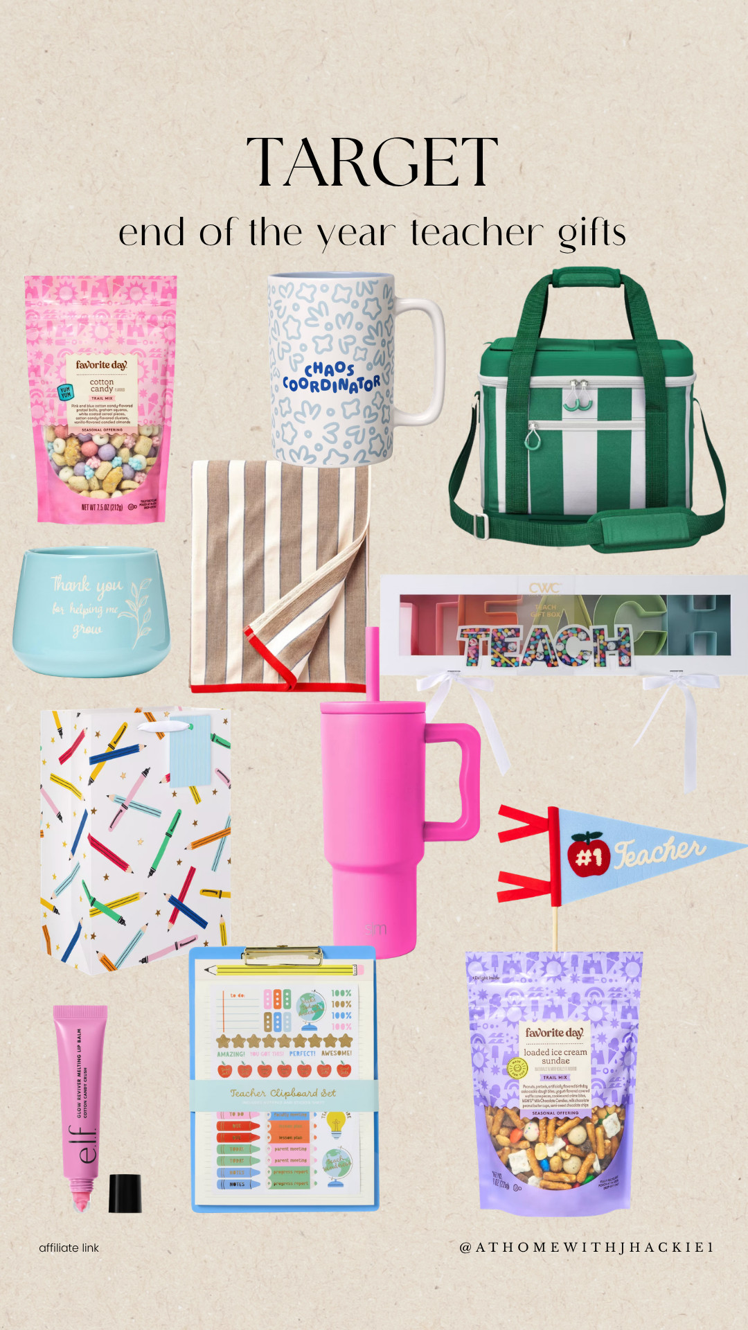 Target teacher gift ideas, end of year teacher gifts, target teacher gifts, affordable teacher gifts, cute teacher gifts, teacher appreciation gifts, teacher thank you gifts, summer teacher gifts, target gift ideas, teacher tumbler, teacher snack gifts, classroom gifts, thoughtful teacher gifts, aesthetic teacher gifts, favorite day snacks, teacher clipboard set, cute target finds, practical teacher gifts

#LTKSeasonal #LTKPlusSize #LTKKids