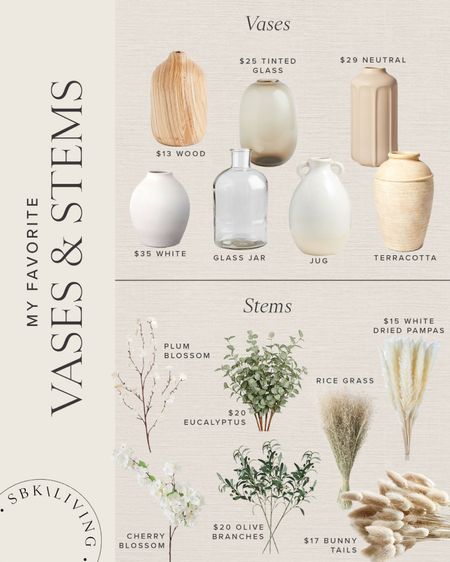 H O M E \ my favorite vases and stems🌾 A great way to refresh a space this spring!!

Home decor
Target
Amazon
World market 

#LTKunder50 #LTKhome
