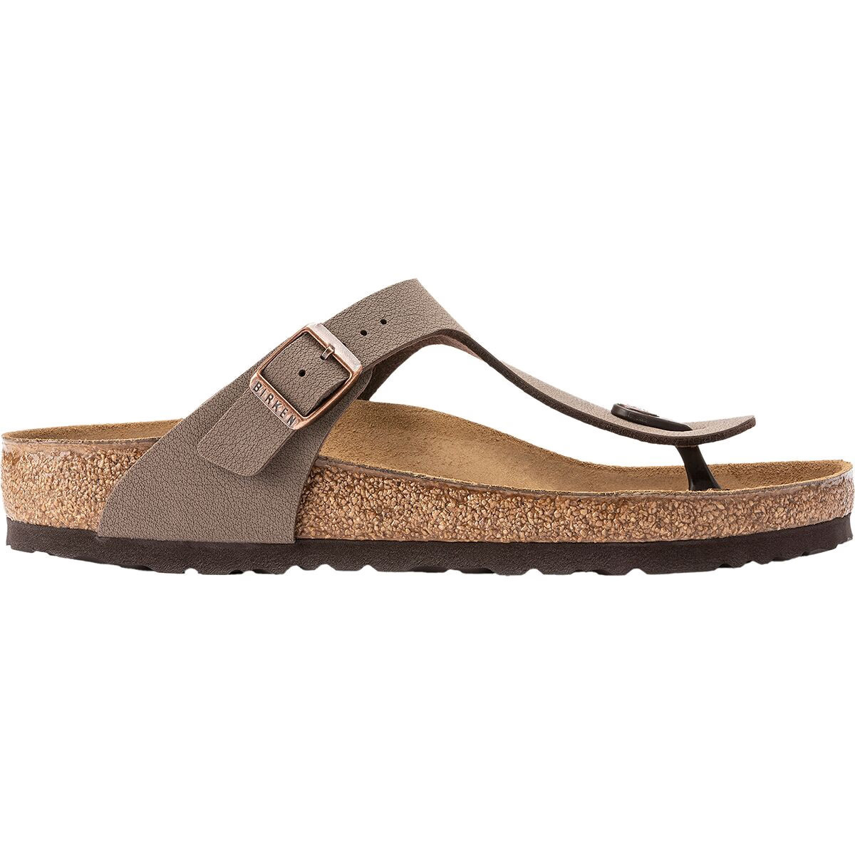 Birkenstock Gizeh Sandal - Women's Mocha Birkibuc, 37.0 | Backcountry