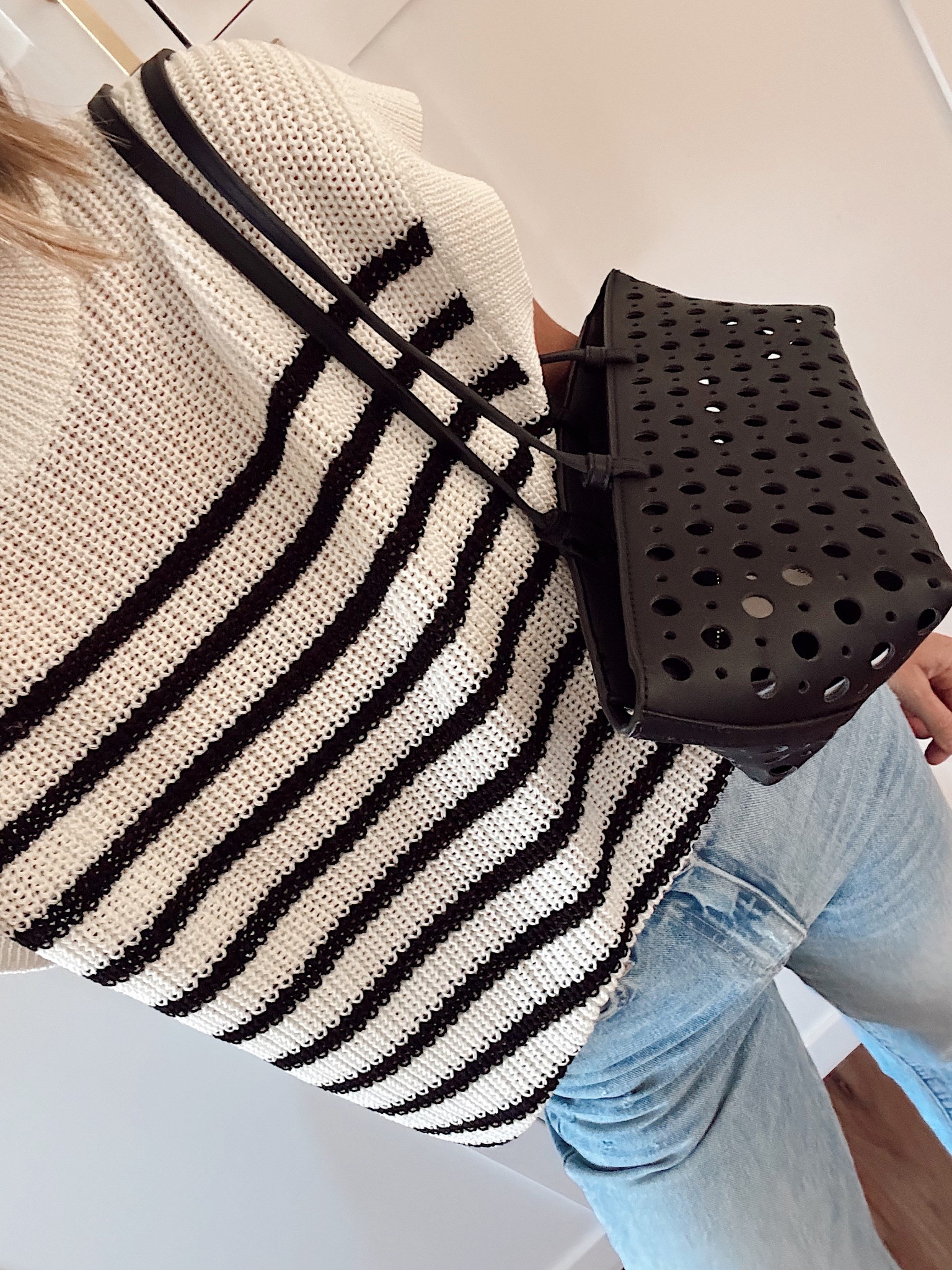 East/West bag for less (under $100)
Classic striped short sleeve sweater size S

#LTKStyleTip #LTKFindsUnder100 #LTKFindsUnder50