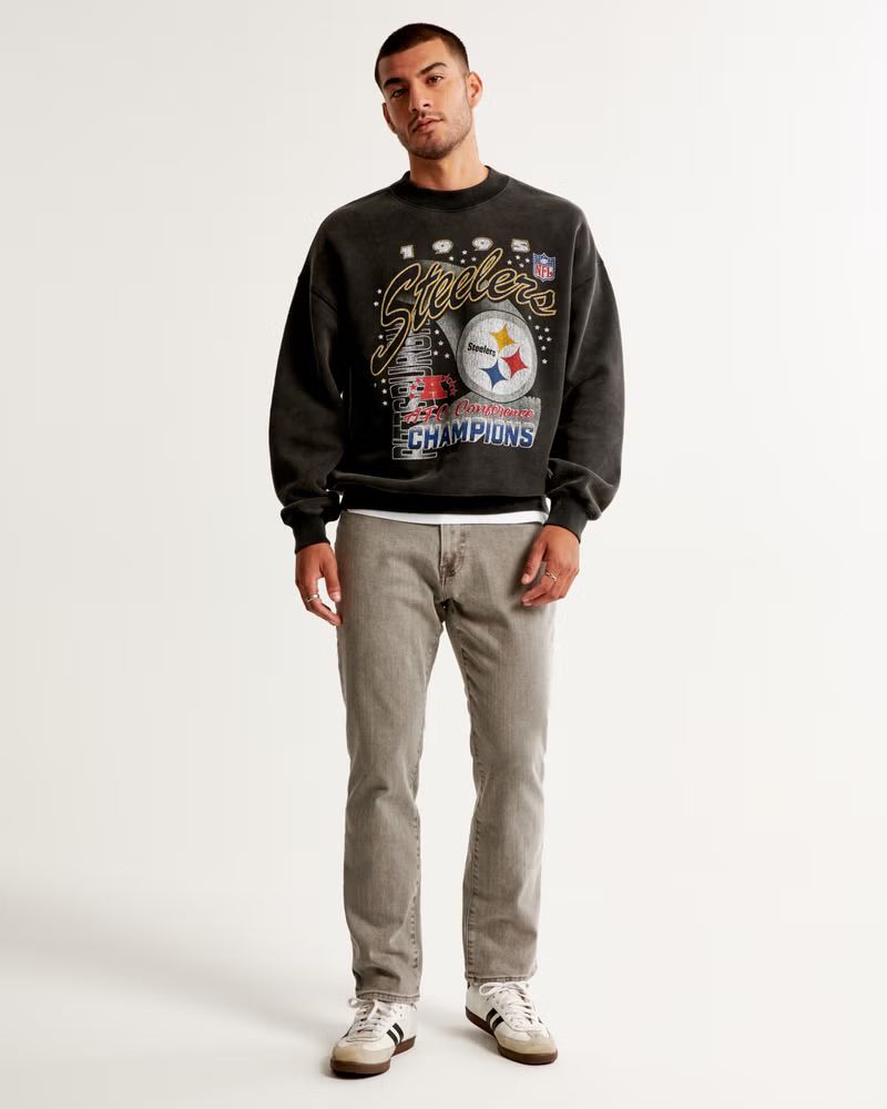 Pittsburgh Steelers Graphic Crew Sweatshirt | Abercrombie & Fitch (US)