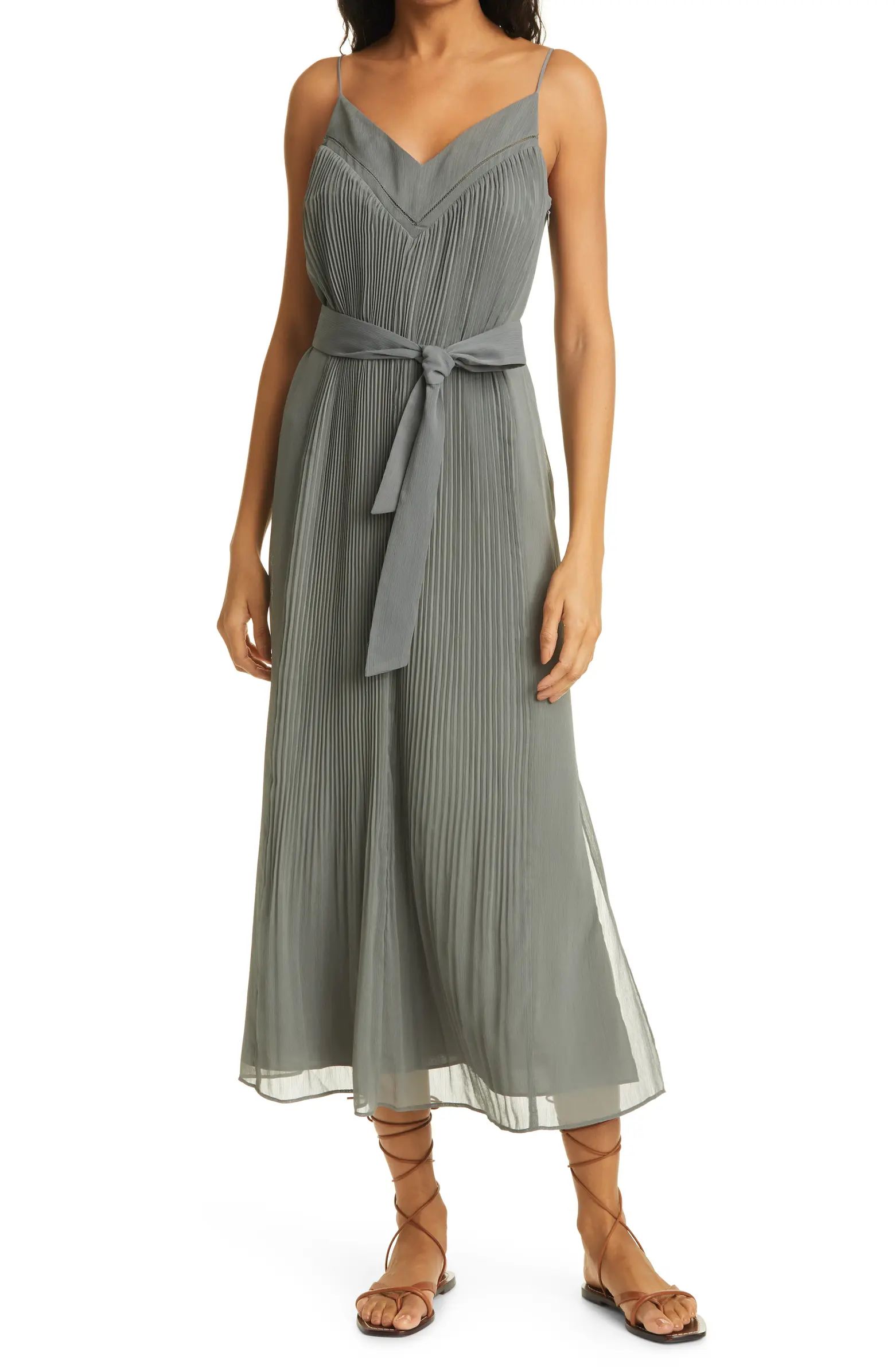 Pintuck Pleat Sleeveless Dress | Nordstrom