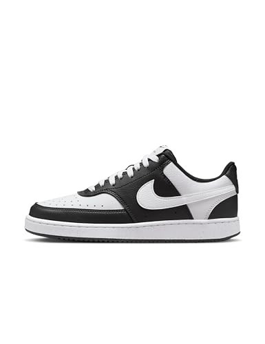 Nike Women's Court Vision Low Next Nature Shoes, Black/White, 7.5 | Amazon (US)