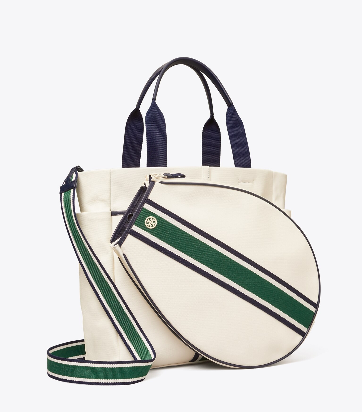 CONVERTIBLE STRIPE TENNIS TOTE | Tory Burch (US)