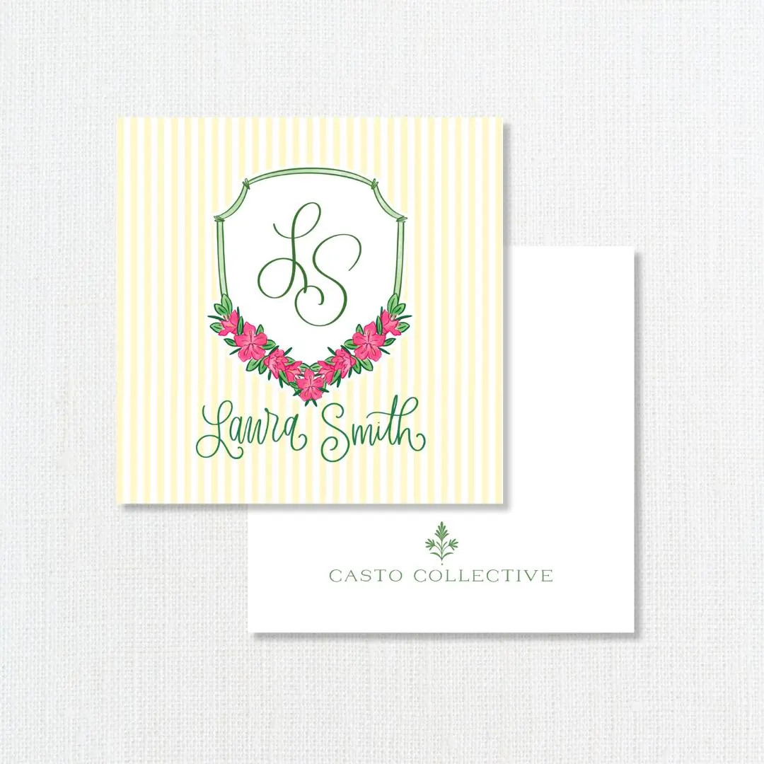 Azalea Crest Enclosure Cards, Spring Gift Tags, Masters Inspired Crest, Mother's Day Gift - Etsy | Etsy (US)