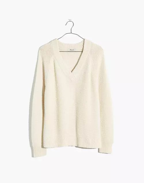 Arden V-Neck Crop Pullover Sweater | Madewell