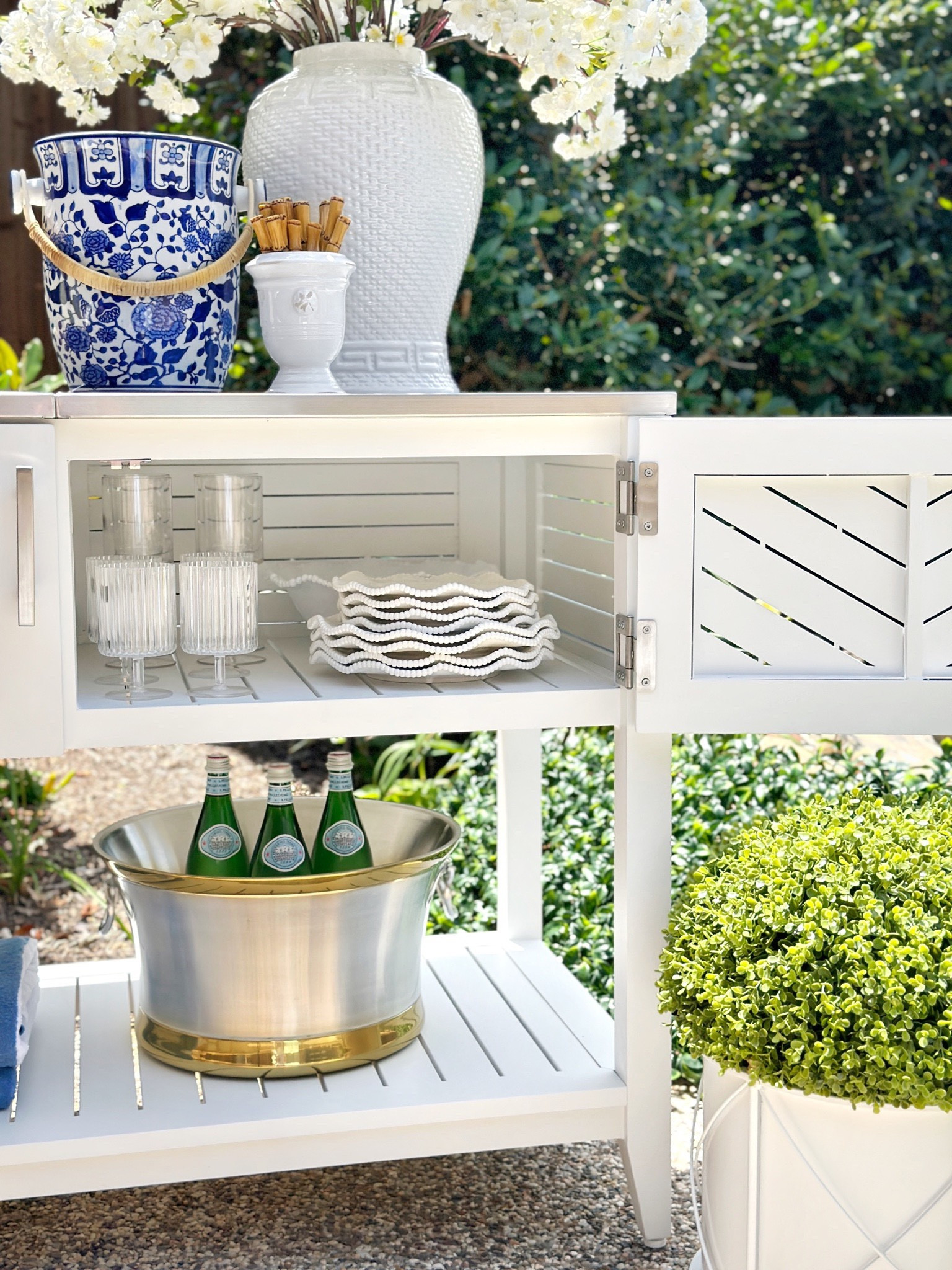 Outdoor console table, summer entertaining 

#LTKHome #LTKSaleAlert #LTKFindsUnder50