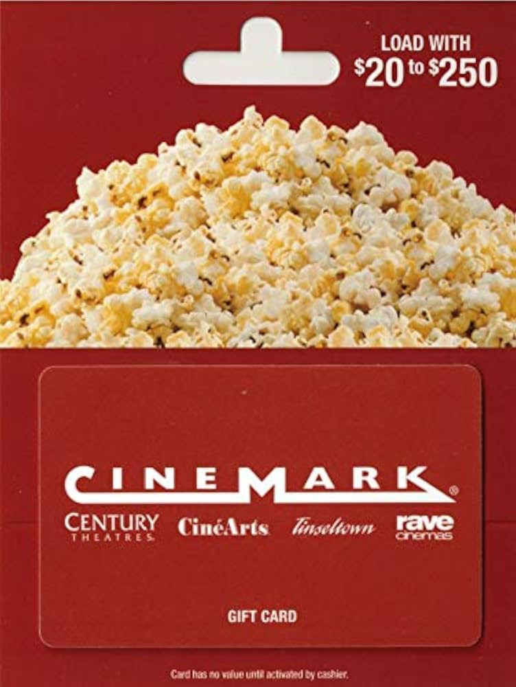 Cinemark Theatres Gift Card | Amazon (US)