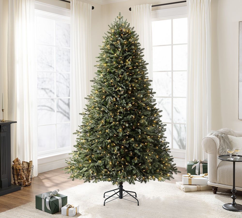 Lit Grand Fir Faux Christmas Tree | Pottery Barn (US)