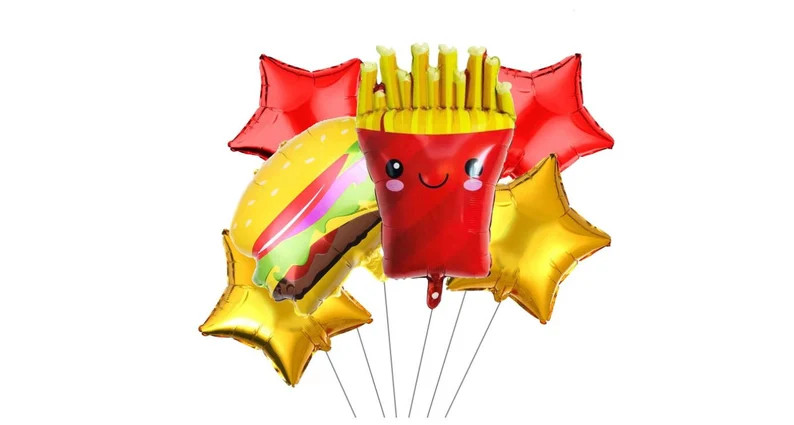 French Frie Balloons | Hamburger Balloons | Food Birthday Balloons | Birthday Fast Food Snacks Th... | Etsy (Global)