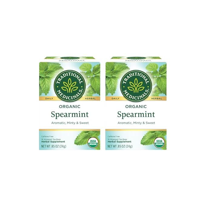 Traditional Medicinals Organic Spearmint Herbal Tea, Supports Healthy Digestion, (Pack of 2) - 32... | Amazon (US)
