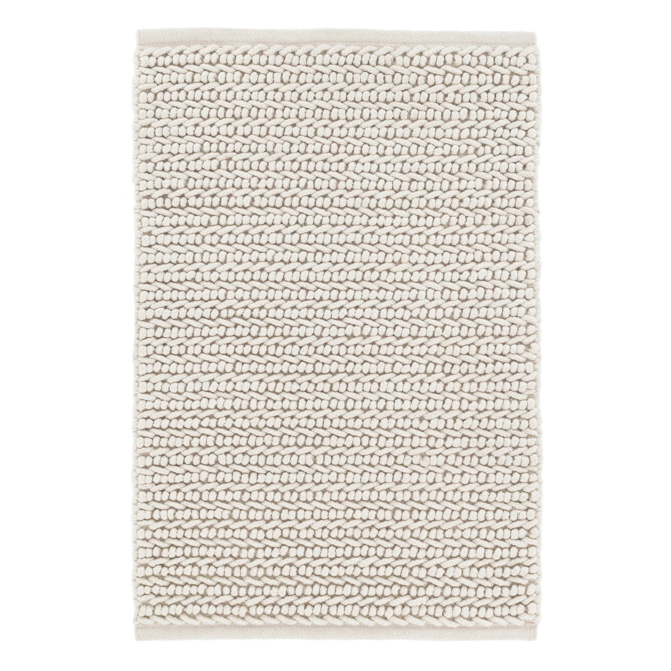 Veranda Ivory Handwoven Performance Rug - 8x10 | Annie Selke