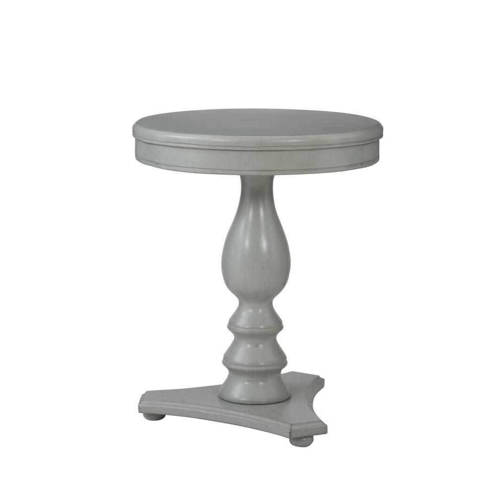 Powell Company Cati Grey Accent Side Table | The Home Depot