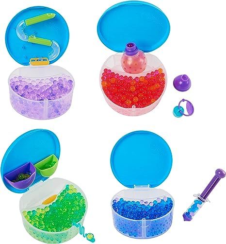 Orbeez Activity Orb Fidget Pack, 1600 Water Beads in 4 Mini- Activity Playsets, Non-Toxic Sensory... | Amazon (US)