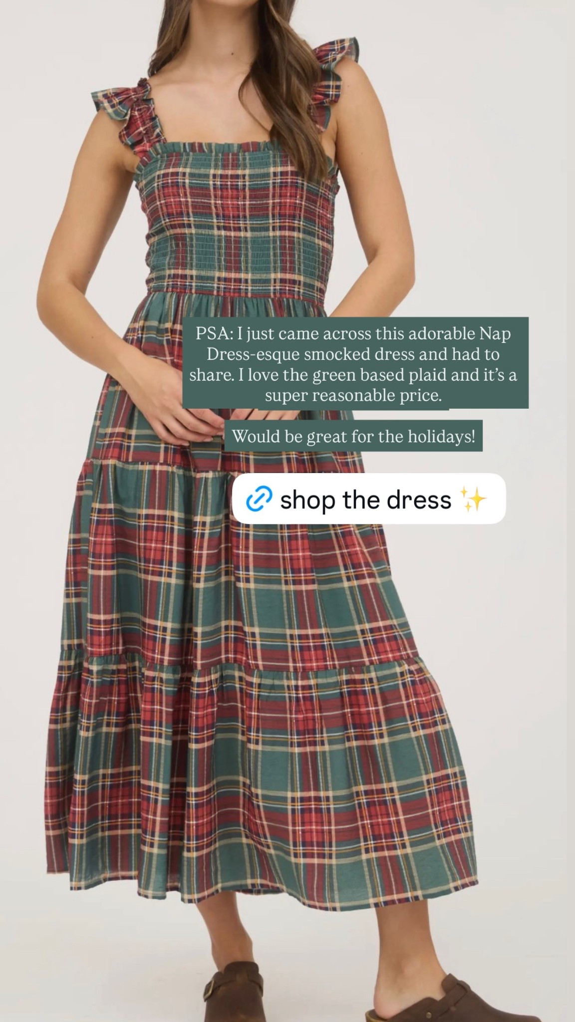 PSA: I just came across this adorable Nap Dress-esque smocked dress and had to share. I love the green based plaid and it’s a super reasonable price. Would be great for the holidays! 🎉 tagging this exact dress plus a few more tartan and holiday looks from Nordstrom Rack here: 

#LTKSeasonal #LTKHoliday #LTKSaleAlert