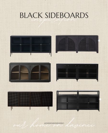 Black side boards, side boards, modern organic, dining room furniture, furniture for dining room 

#LTKhome #LTKstyletip