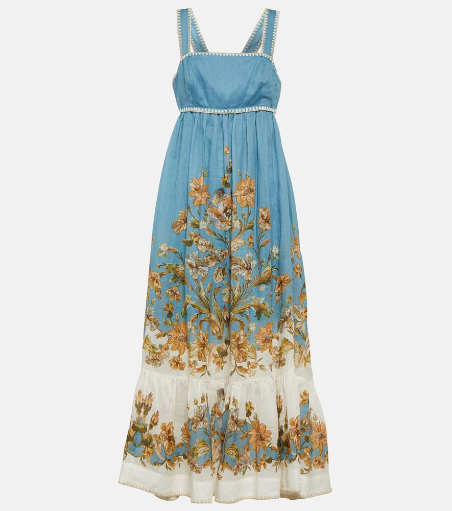 Zimmermann Chintz floral cutout midi dress | Mytheresa (INTL)