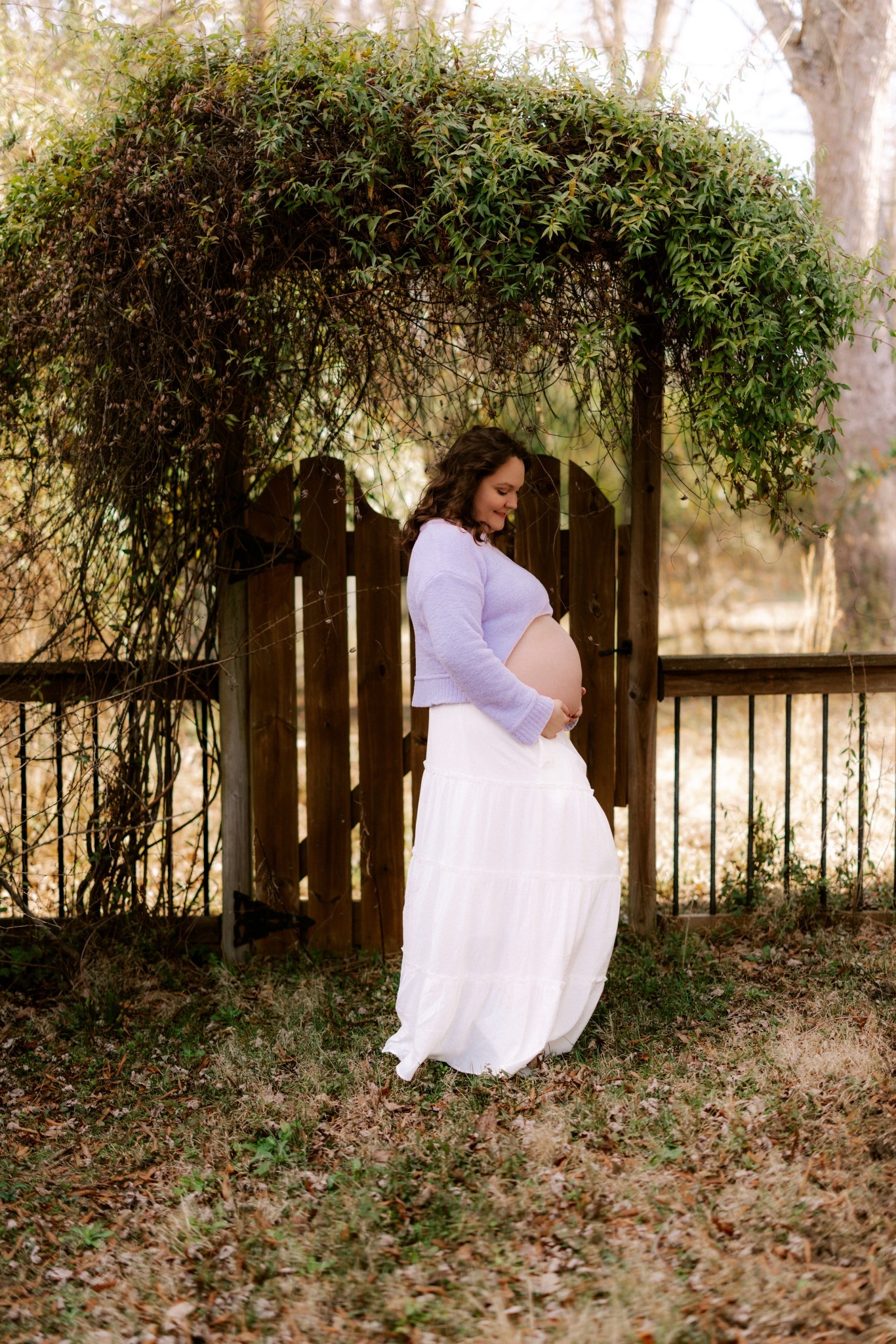 Maternity outfit showing off the bump - spring pregnancy outfit inspo 

#LTKootd #LTKBump #LTKmomlife